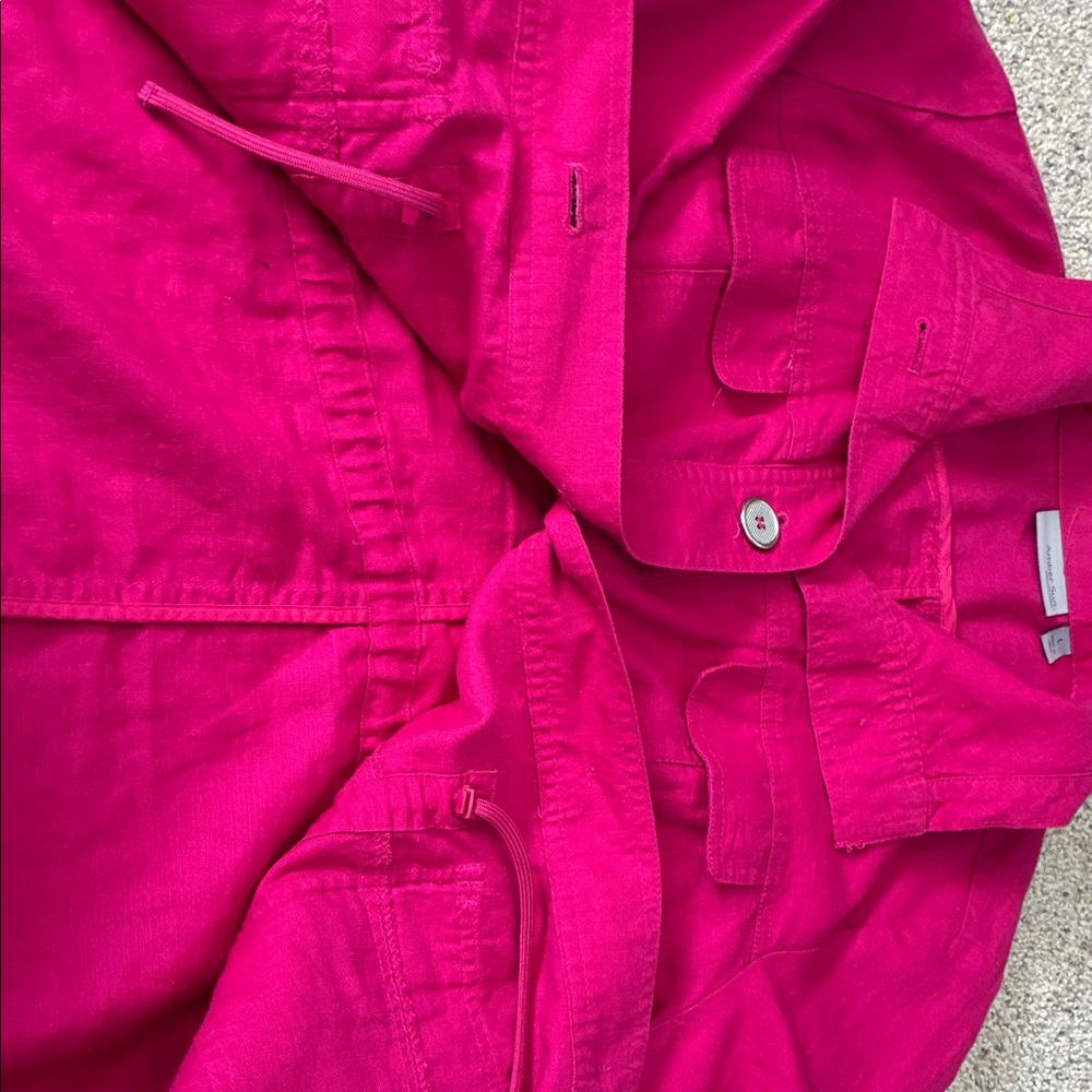 Bright Fuchsia Button-Front Jacket - image 3